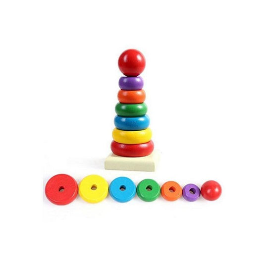 Wooden Rainbow Tower Small