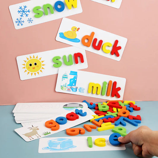 Spelling Game: Numbers, Letters Matching & Tracing (3 in 1)