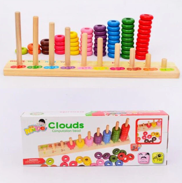 Cloud Computation Bead Wooden Toy