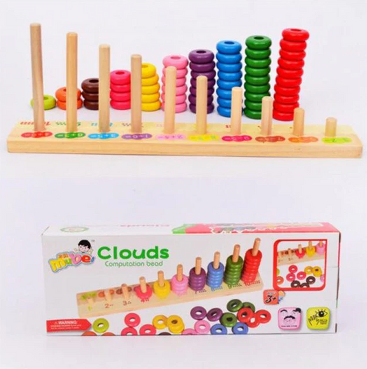 Cloud Computation Bead Wooden Toy
