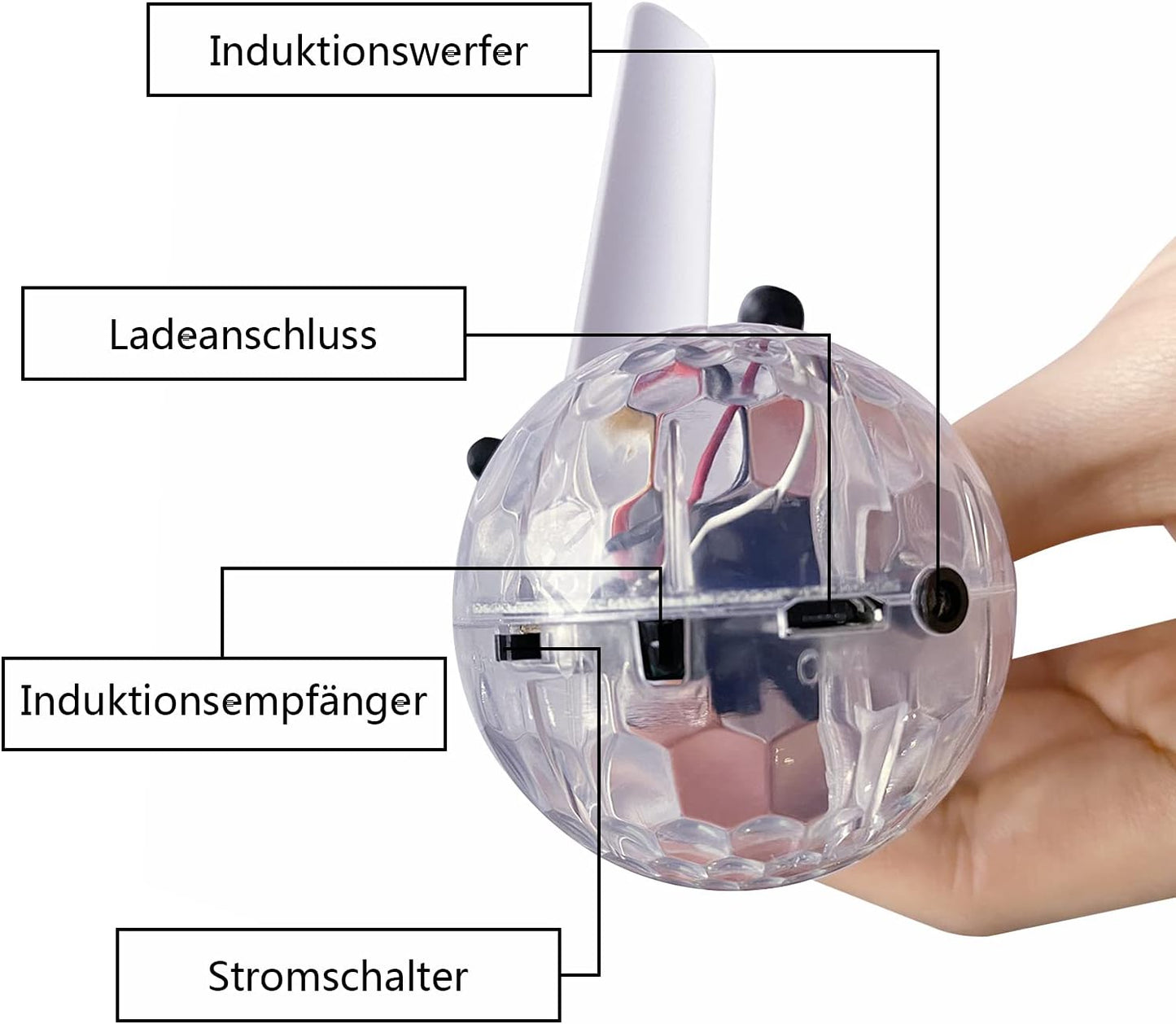 Flying Ball With Fall Sensor