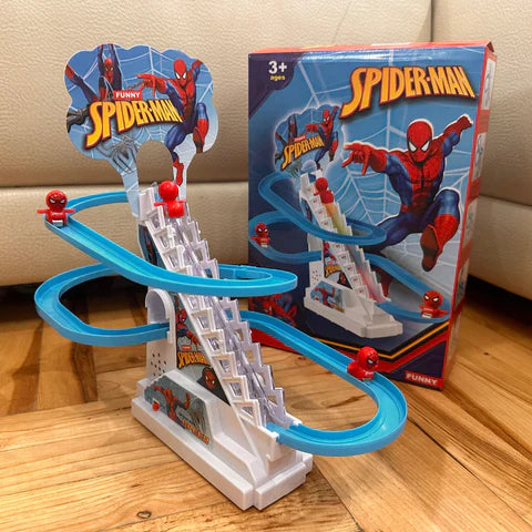 Electric Spider-man Slide Racing Track Set With Lights & Music