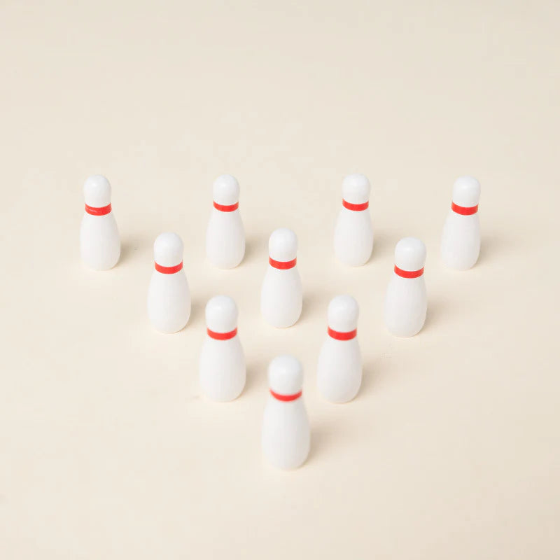 Wooden Mini Bowling Spil Game