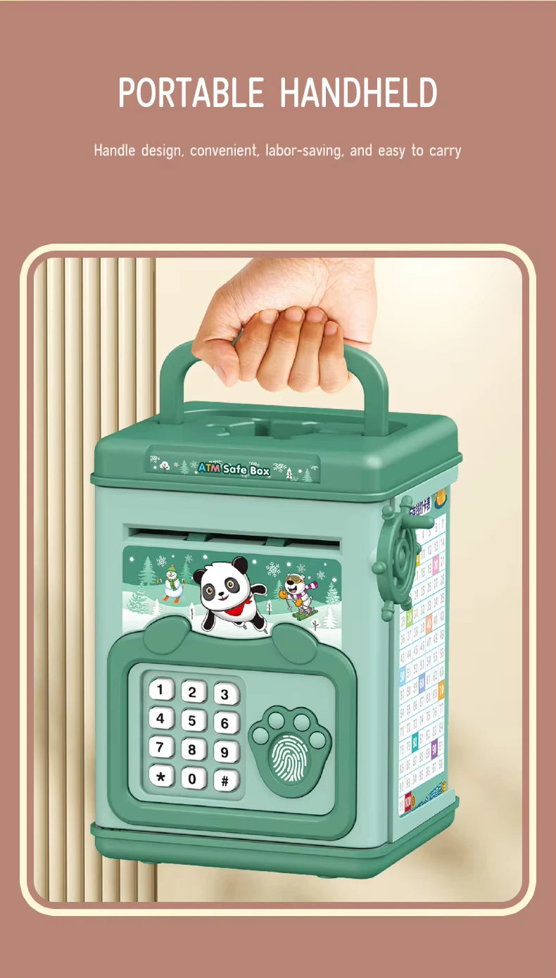 Cute ATM Machine with Fingerprint Password & Music