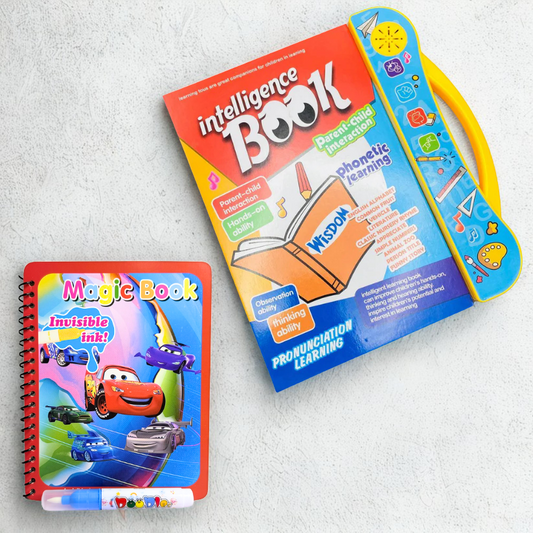 Intelligence Study Book + Free Magic Water Coloring Book